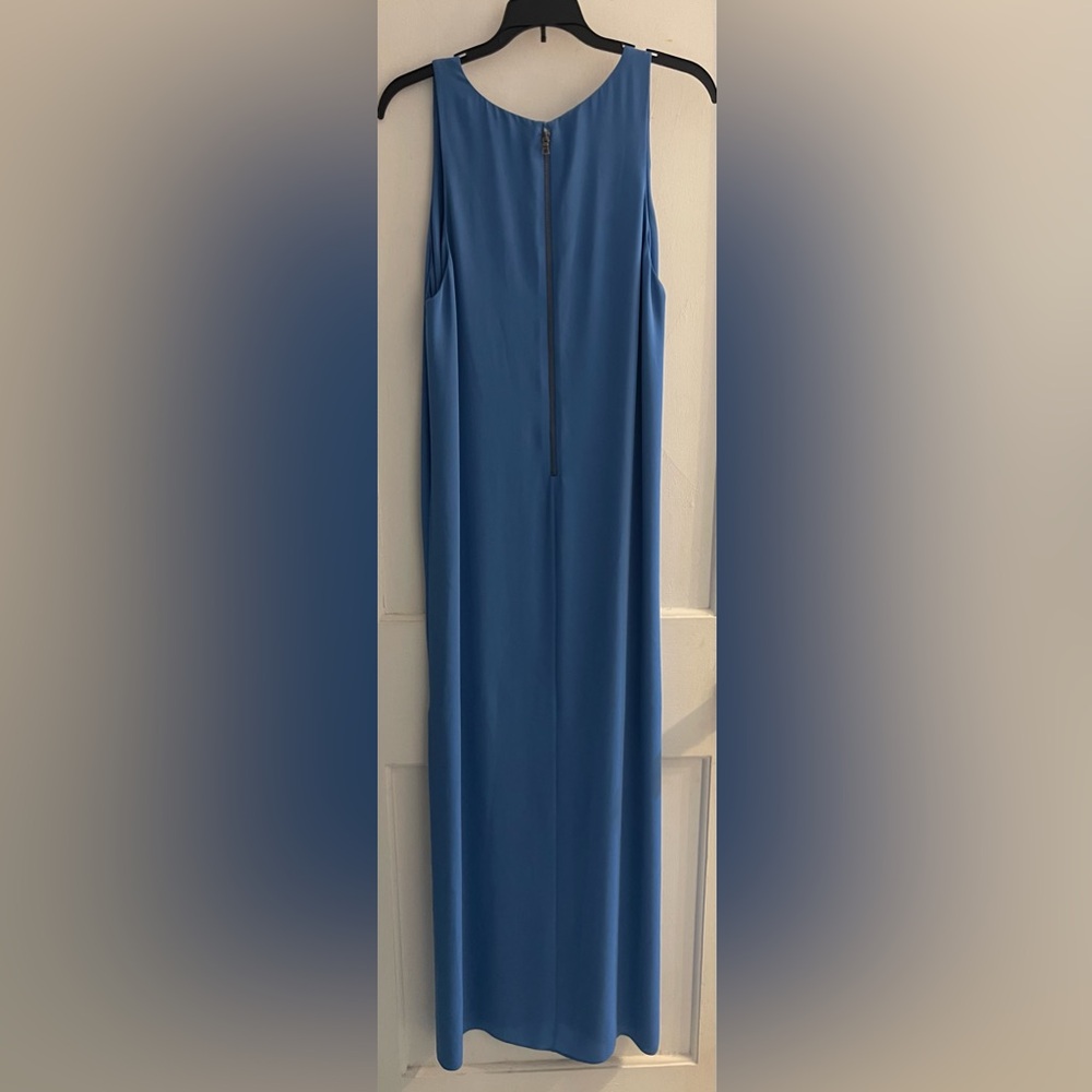 Alice + Olivia Womens Sleeveless V-Neck Maxi Side Slit Dress Sz Medium - Picture 2 of 5